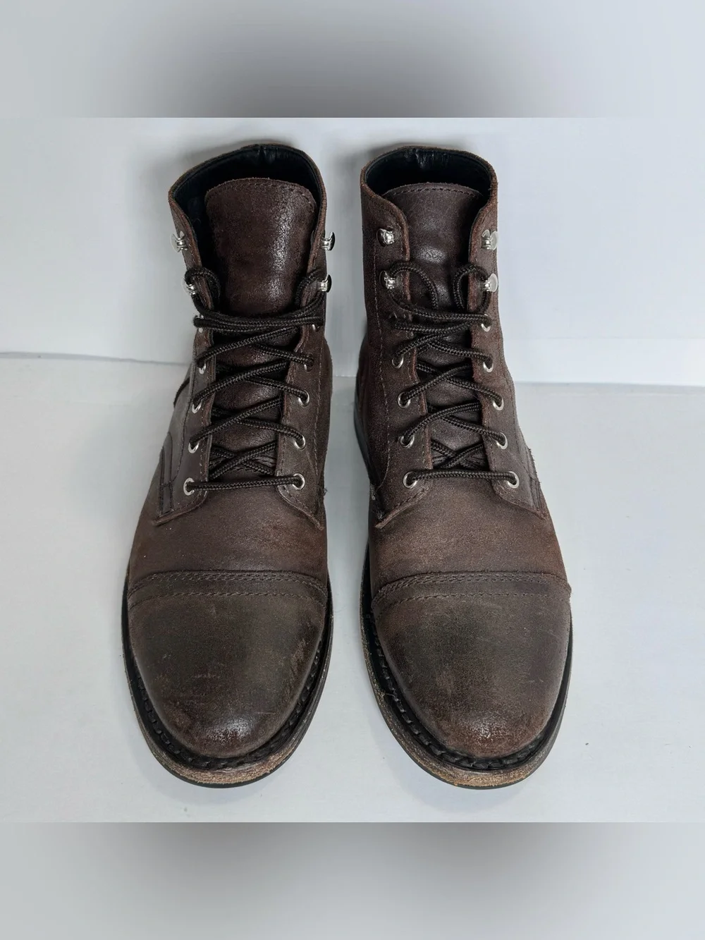Thursday Boot Co Captain Dark Brown Leather Cap Toe Boots Men’s 9 Goodyear Welt